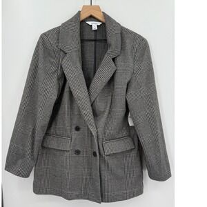 Old Navy Gray Plaid Blazer